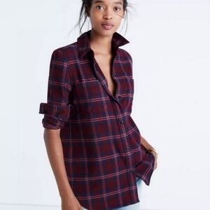 Madewell Flannel Classic Ex-Boyfriend Shirt